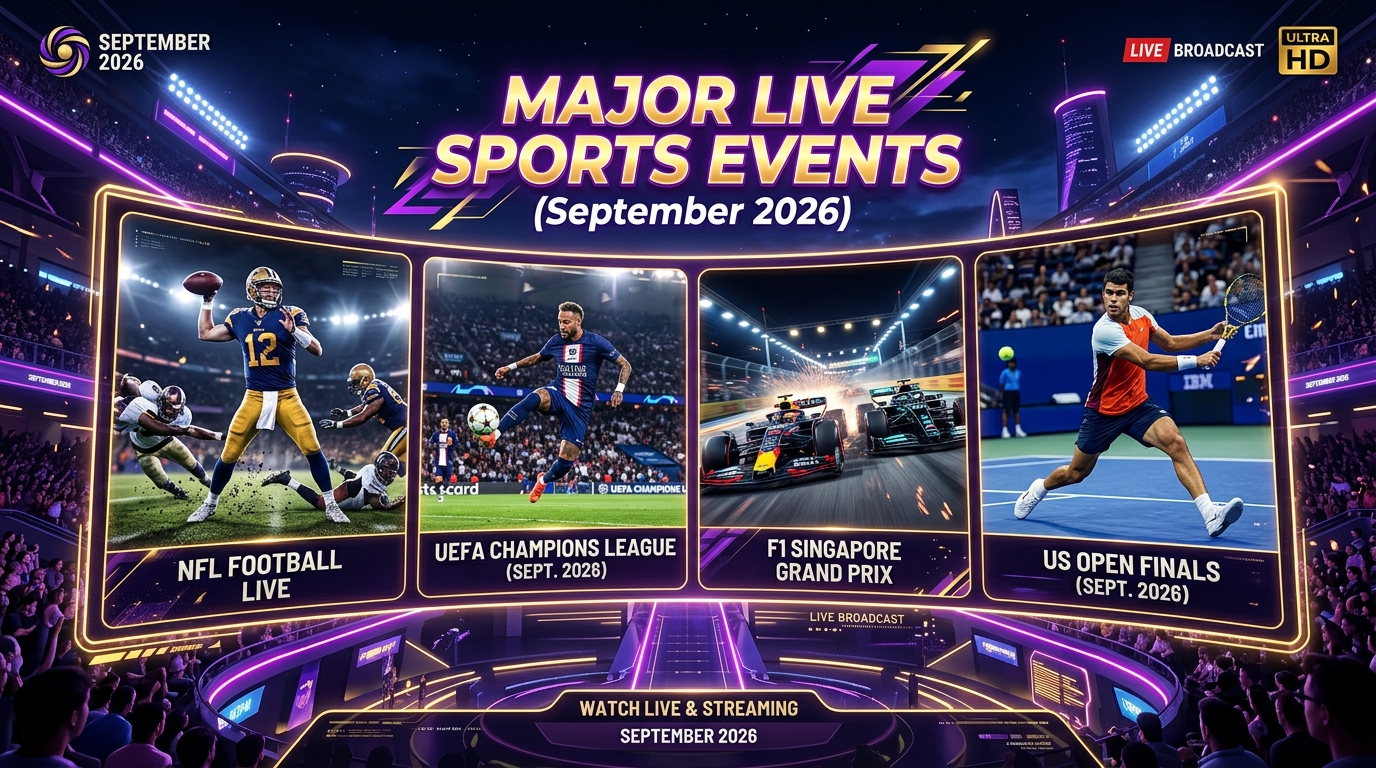 Live Sports Events September 2026 IPTV Stream Guide
