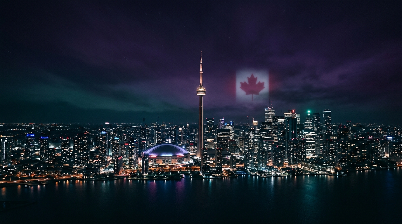 IPTV Canada — Toronto CN Tower skyline at night