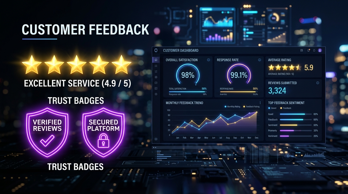 Customer Reviews Background Wallpaper